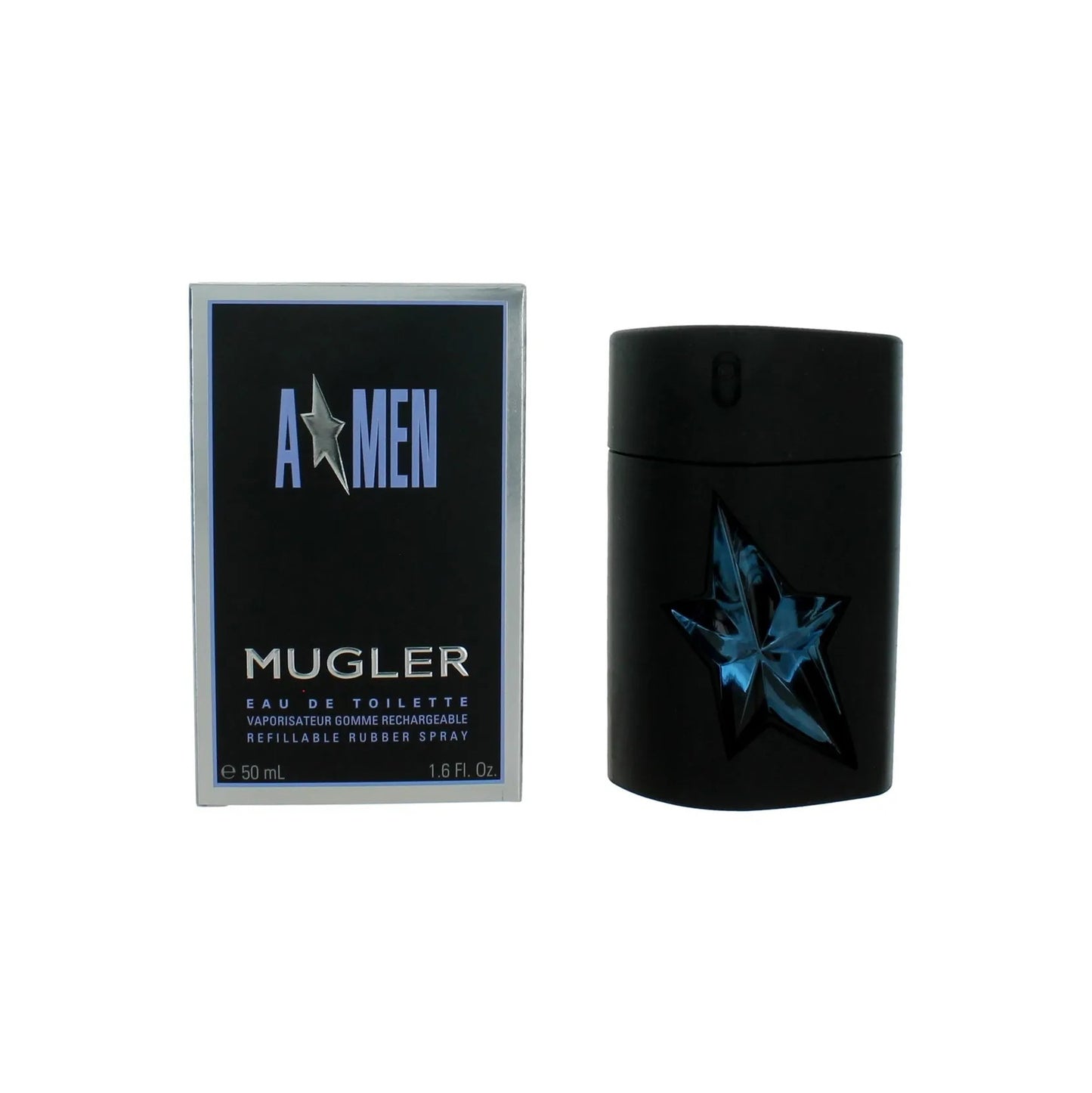 Angel by Thierry Mugler EDT Refillable Rubber Spray 1.6 OZ For MEN