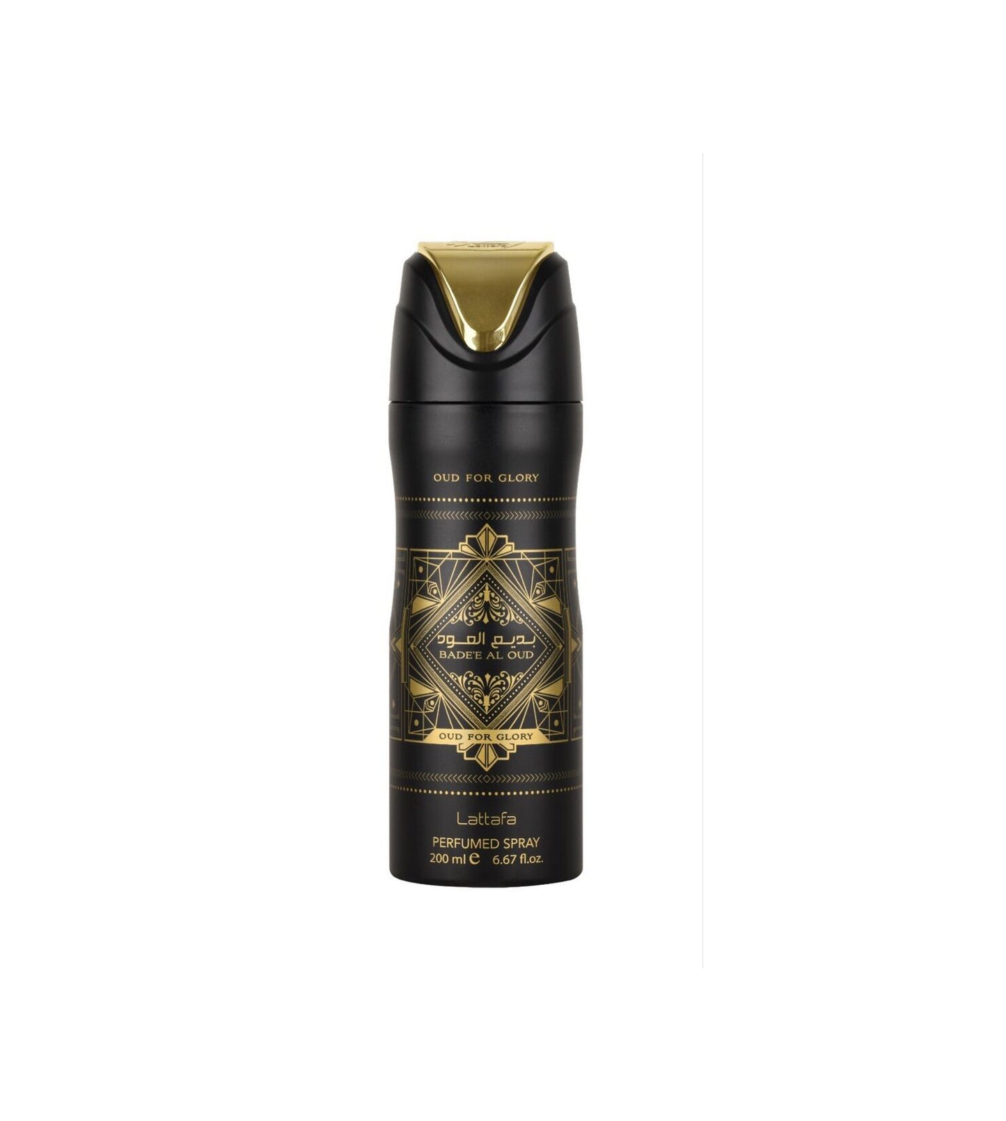 Badee Al Oud Lattafa Perfumed Deodorant Spray 6.67 oz For Men Without box