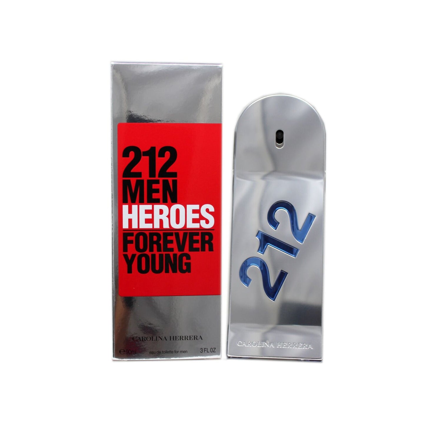 Carolina Herrera 212 Heroes Forever Young EDT Spray 3.0 oz For Men