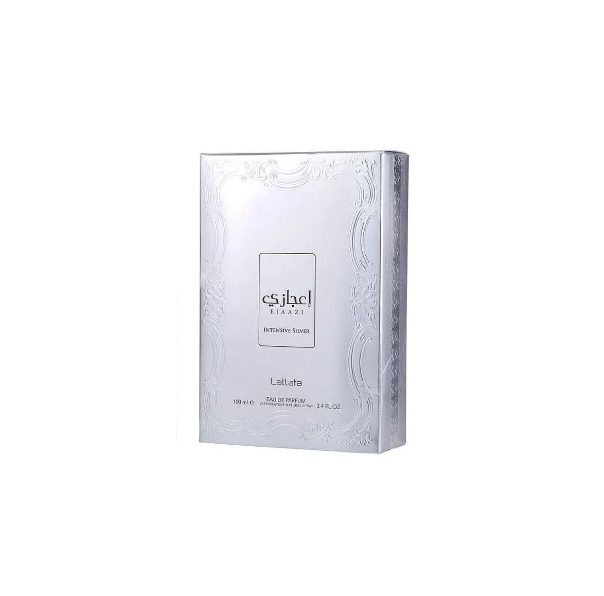 Lattafa Ejaazi Intensive Silver EDP Spray 3.4 Oz For Men