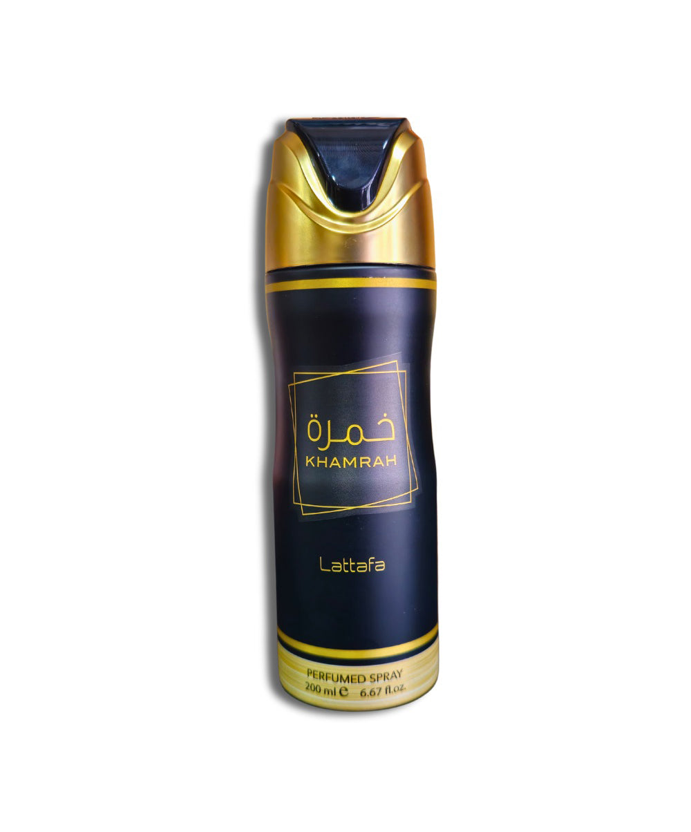 Lattafa Khamrah Perfumed Deodorant Spray 6.67 oz For Women