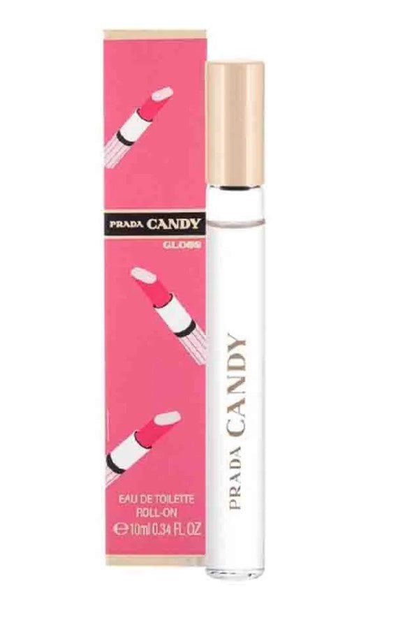 Prada Candy Gloss By Prada Edt Rollerball 0.34 Oz Mini