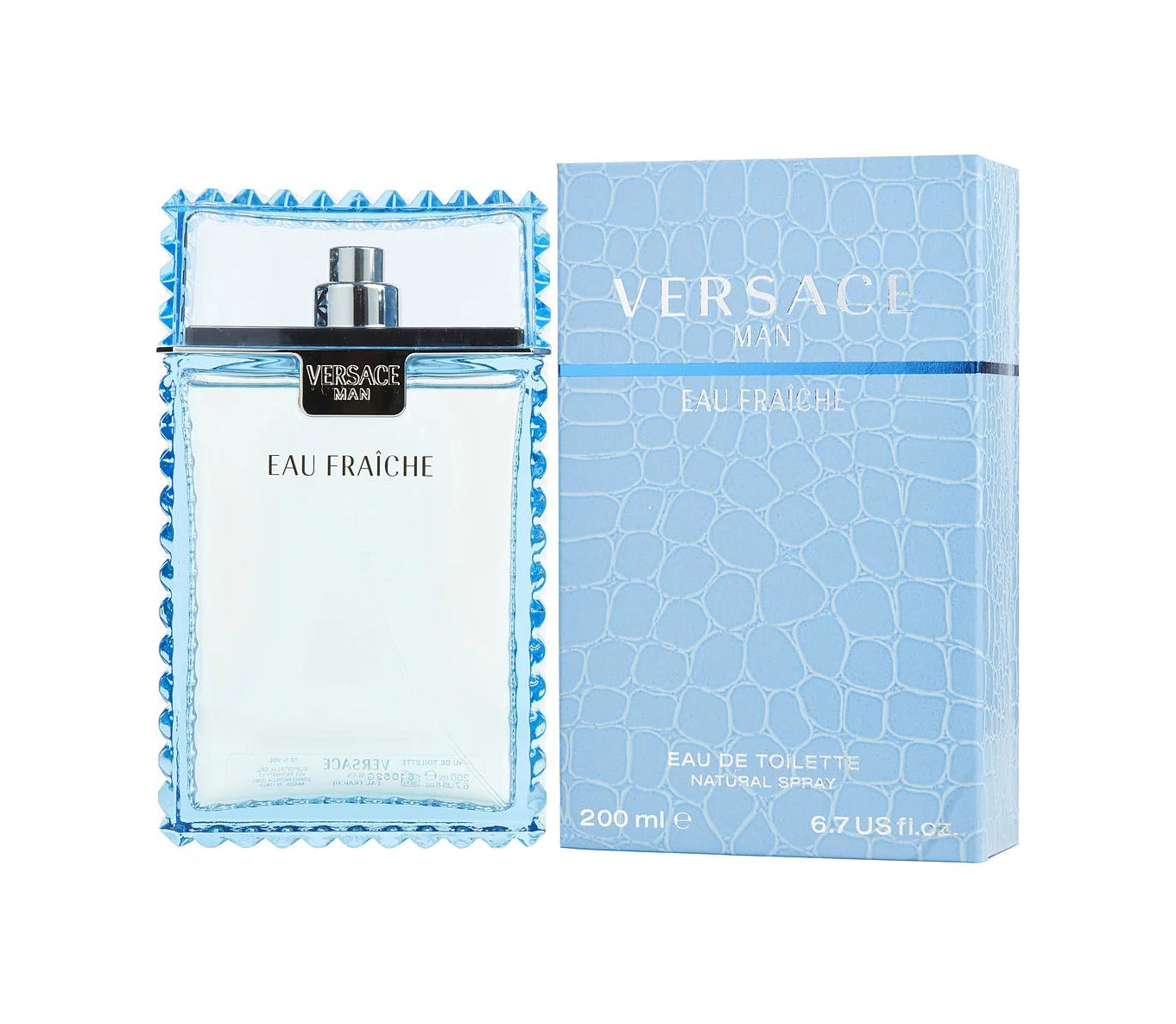 Versace Man Eau Fraiche EDT Spray 6.7 oz  For Men